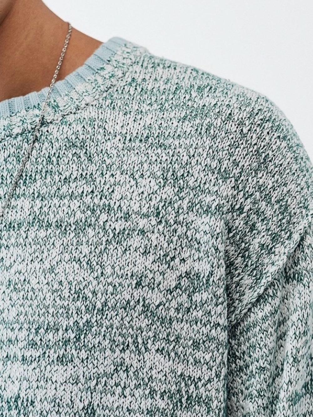 BDG Urban Outfitters Clark Sweater in Green/White, size Large, NWOT - Picture 2 of 10